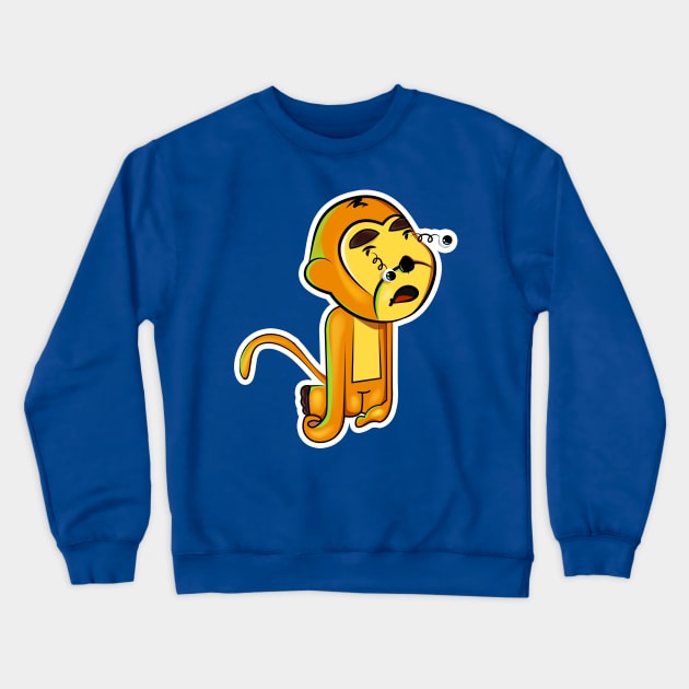 Pop Out Monkey Crewneck Sweatshirt by archylife